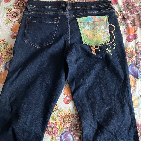 Looney Tunes Y2K Sz 7 Lot 29 Tweety Bird Women's Jeans Vintage, Denim - Picture 1 of 9